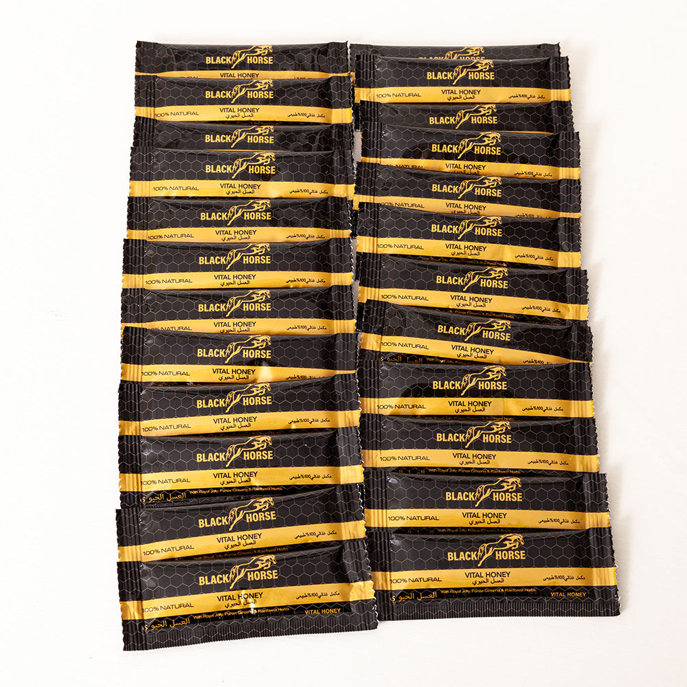 MIEL BLACK HORSE DE VITAL 24 SOBRES DE 10g ORIGINAL