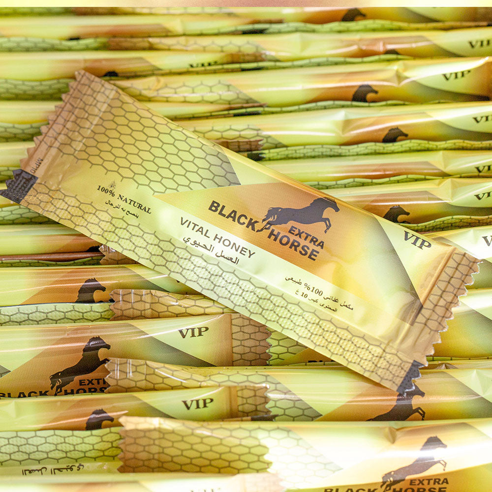 MIEL BLACK HORSE EXTRA DE 48 SOBRES DE 10G ORIGINAL